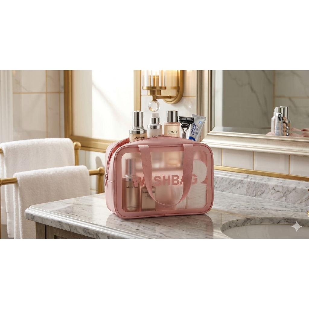 FrostPak Frosted PVC Waterproof Toiletry Bag #IVYX124