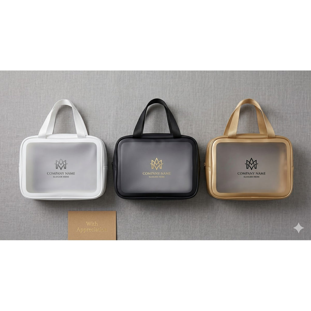 FrostPak Frosted PVC Waterproof Toiletry Bag #IVYX124