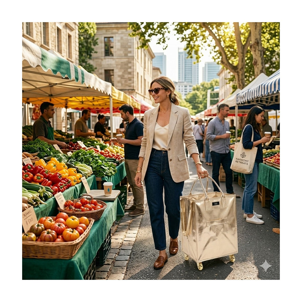 GlidePack Collapsible Shopping Bag with Wheel #JE041