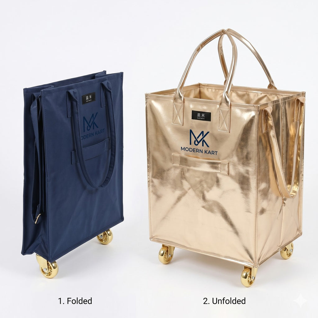 GlidePack Collapsible Shopping Bag with Wheel #JE041