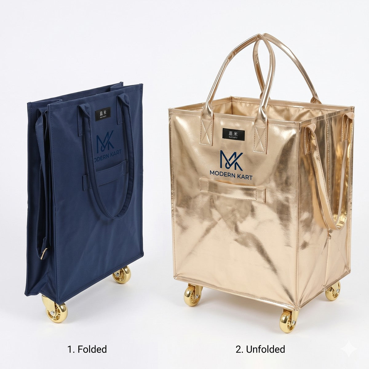 GlidePack Collapsible Shopping Bag with Wheel #JE041