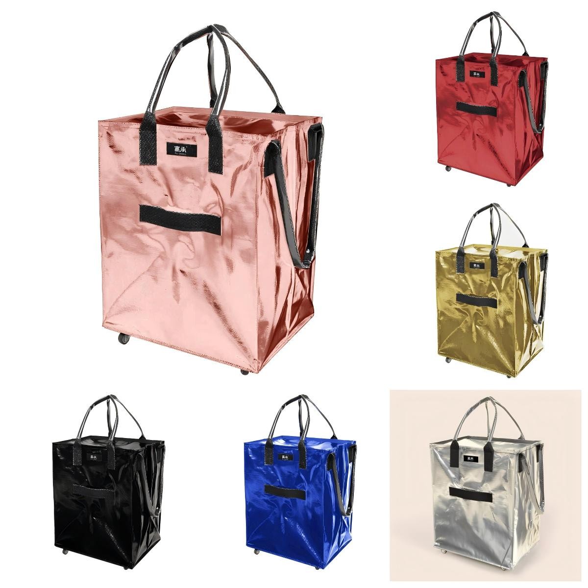 GlidePack Collapsible Shopping Bag with Wheel #JE041