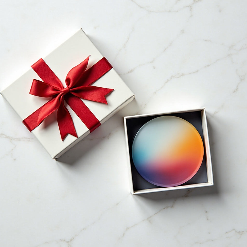 Gradient Acrylic Round Coaster