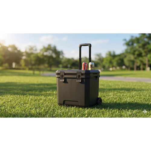 24Qt Rolling Wheeled Cooler with Handle #MIC040