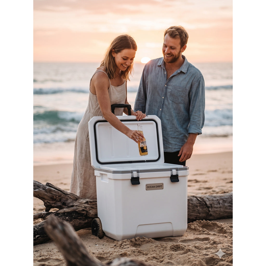 24Qt Rolling Wheeled Cooler with Handle #MIC040
