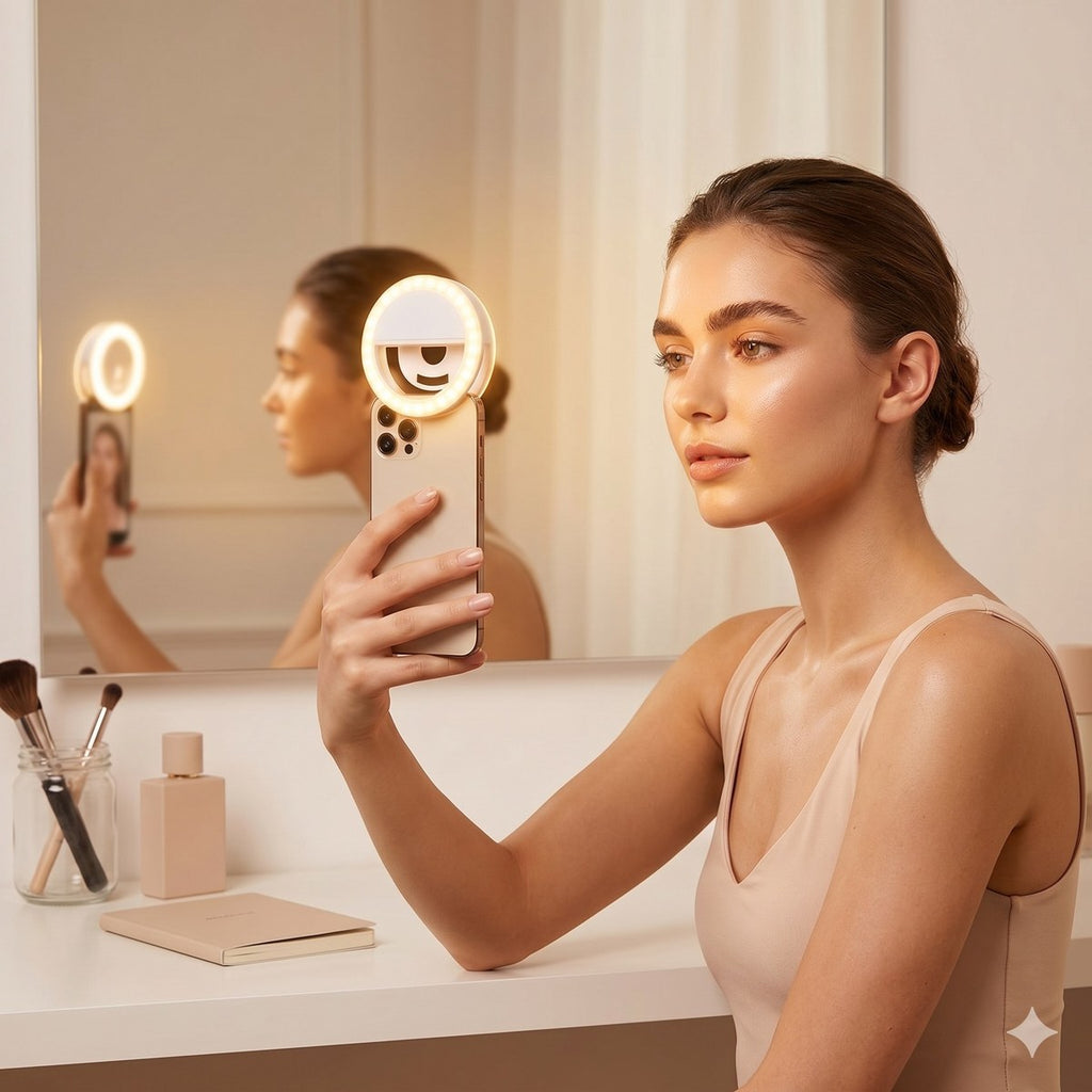 GlowClip Portable Selfie Ring Light #MIC341
