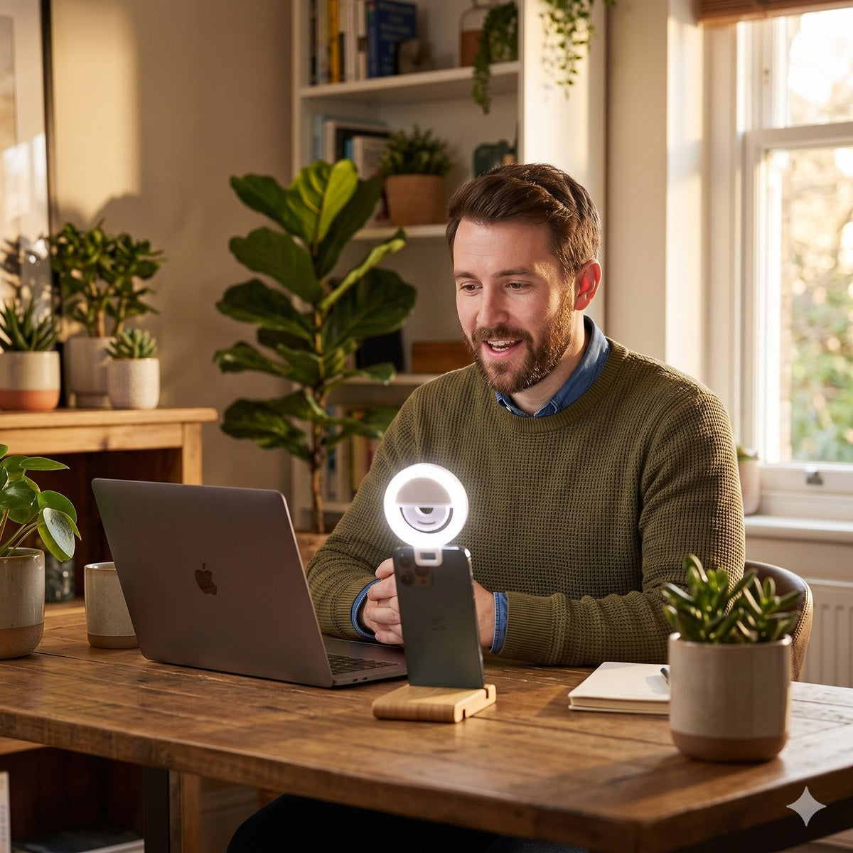 GlowClip Portable Selfie Ring Light #MIC341