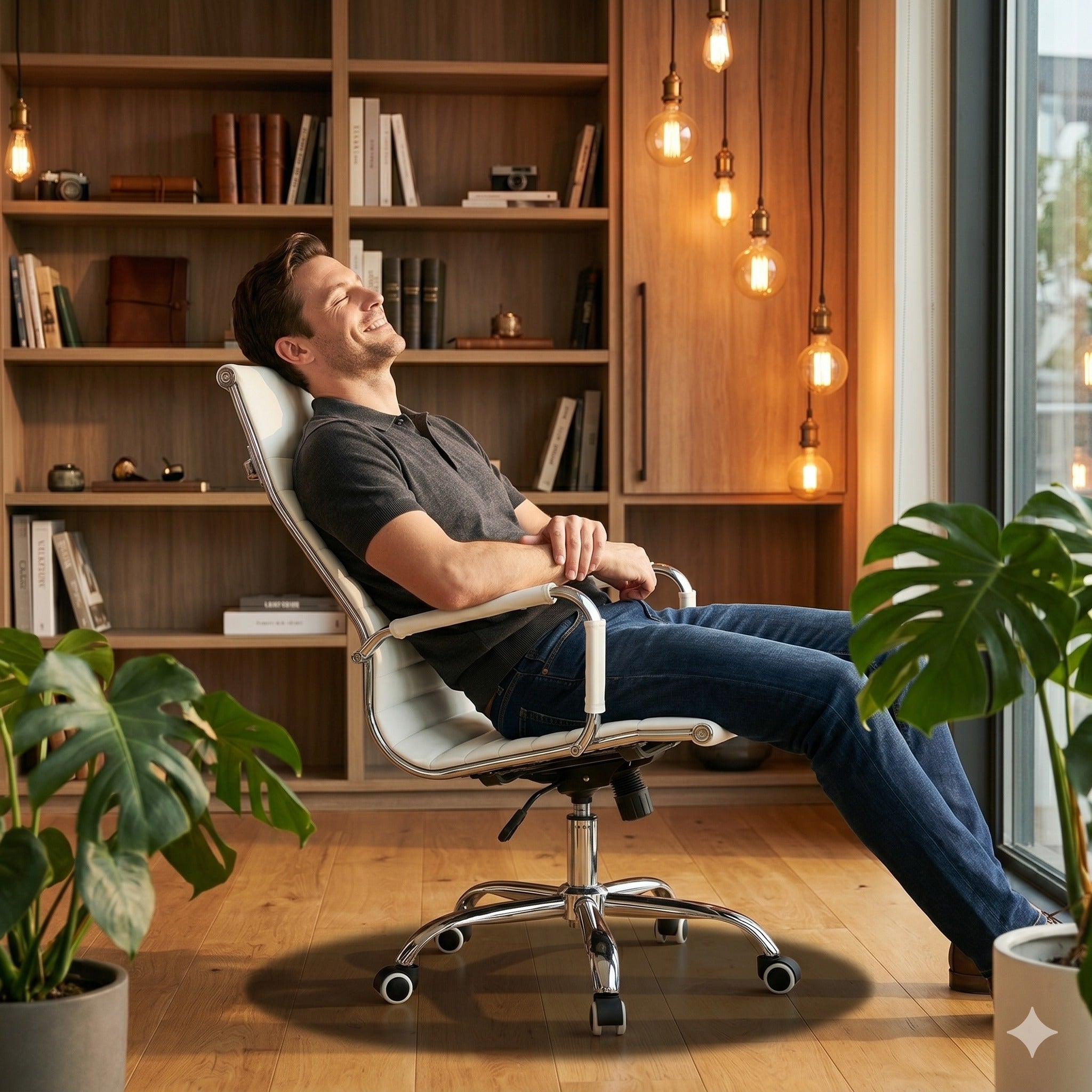 Executive PU Leather Swivel Office Chair #MIC354