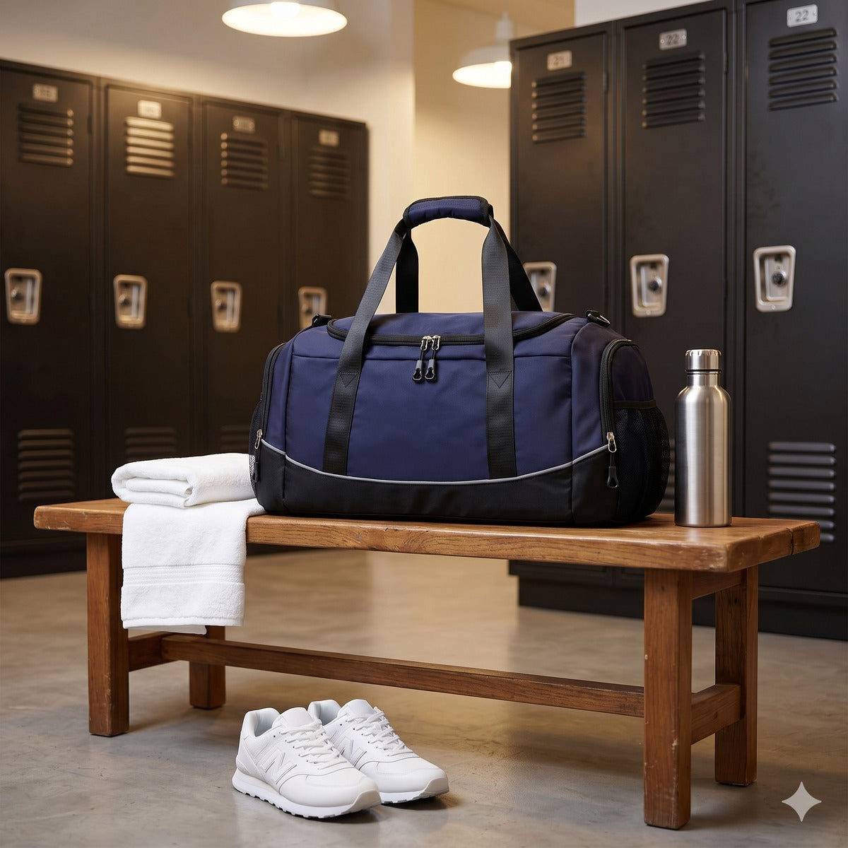 Active Polyester Gym Duffel with Shoe Compartment #IVYF180
