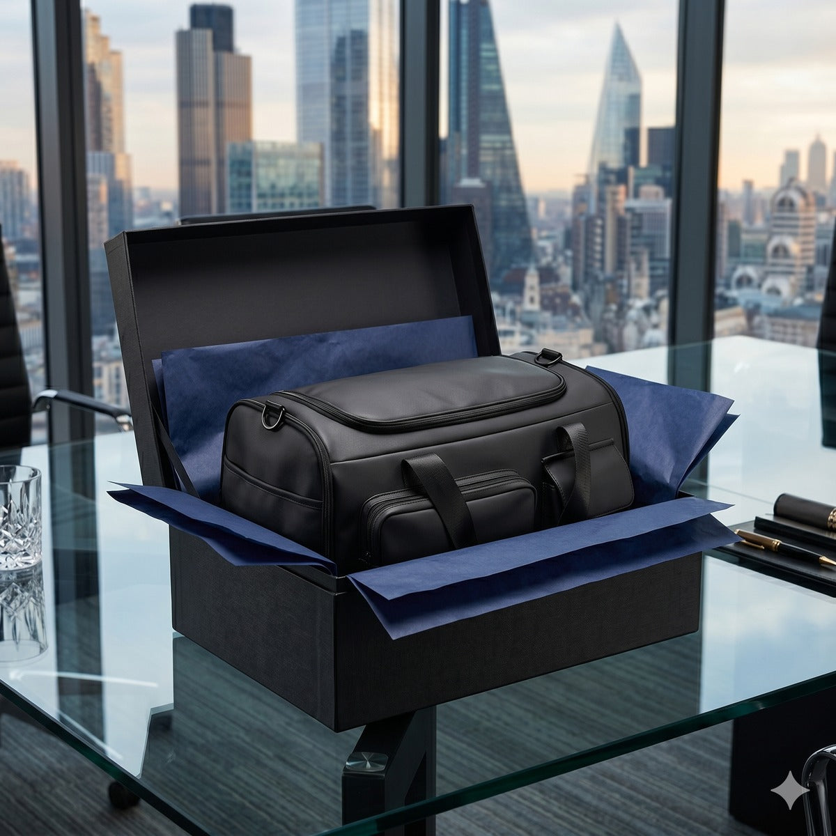 Sleek PU Multi-Pocket Sport Duffle #IVYF176