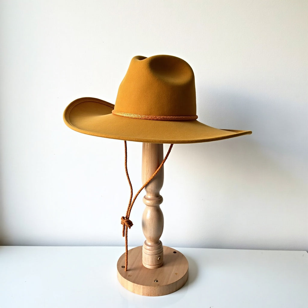Custom Logo Acrylic Wide Brim Boonie Hat With Chin Stra