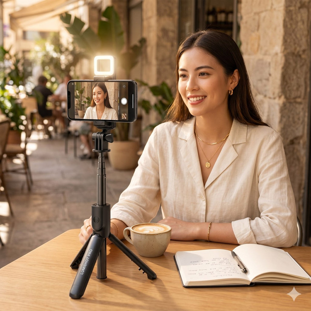 LumiShot Pro 3-in-1 Selfie Tripod #SOP174