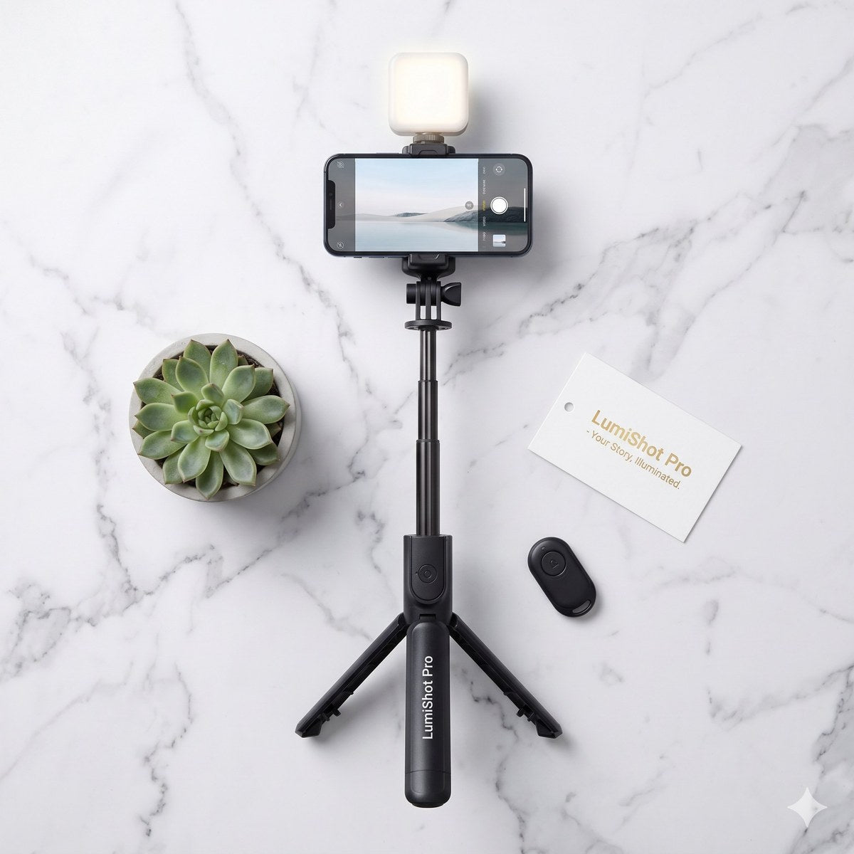 LumiShot Pro 3-in-1 Selfie Tripod #SOP174