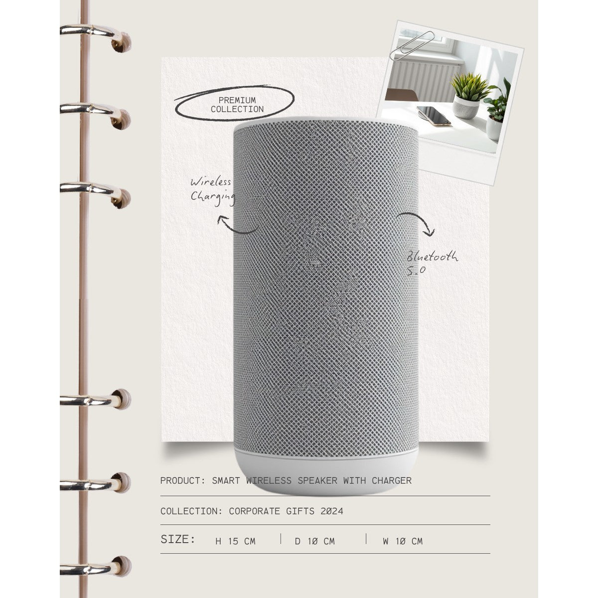LumiSound 3-in-1 Wireless Charging Bluetooth Speaker #Y395