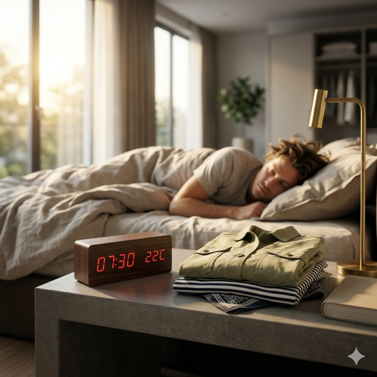 Usb Led Multifunction Wooden Alarm Clock