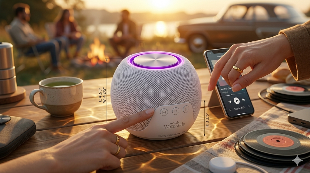 Round Sound Hands Free Speaker