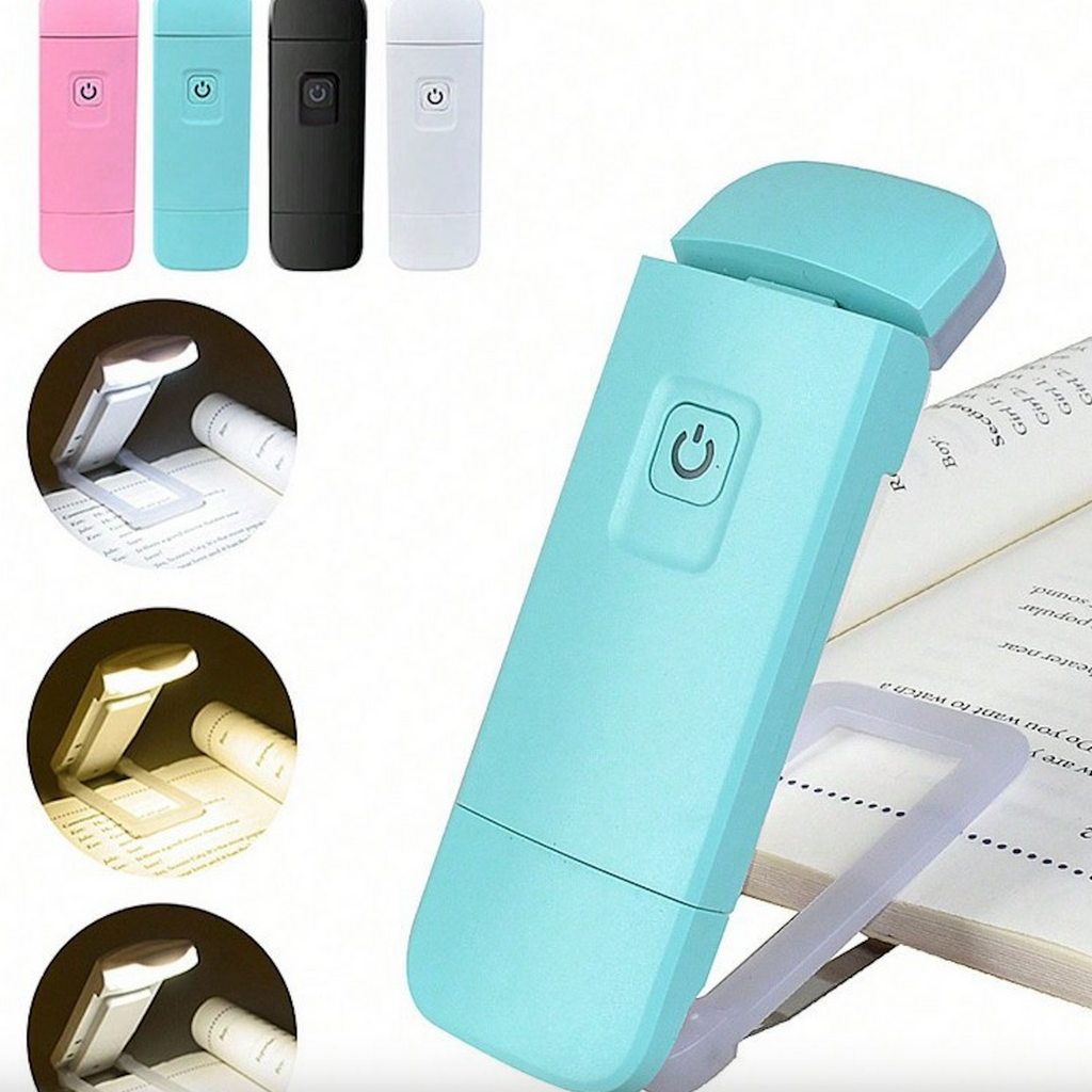 Led Mini Usb Charging Eye Protecting Folding Book Holder Lamp
