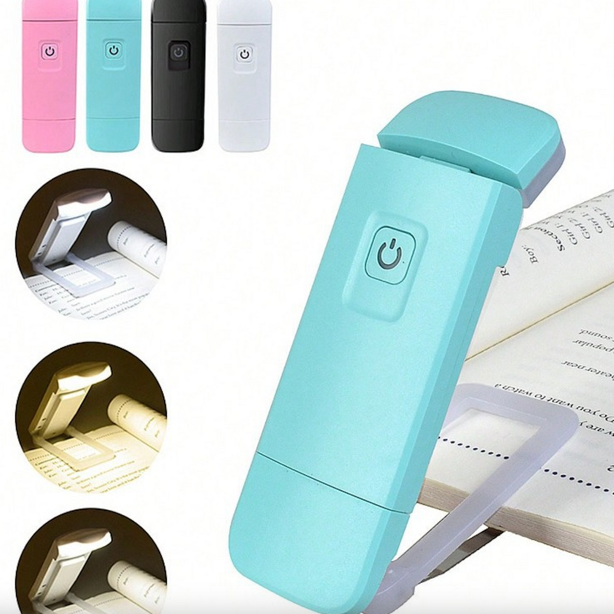 Led Mini Usb Charging Eye Protecting Folding Book Holder Lamp