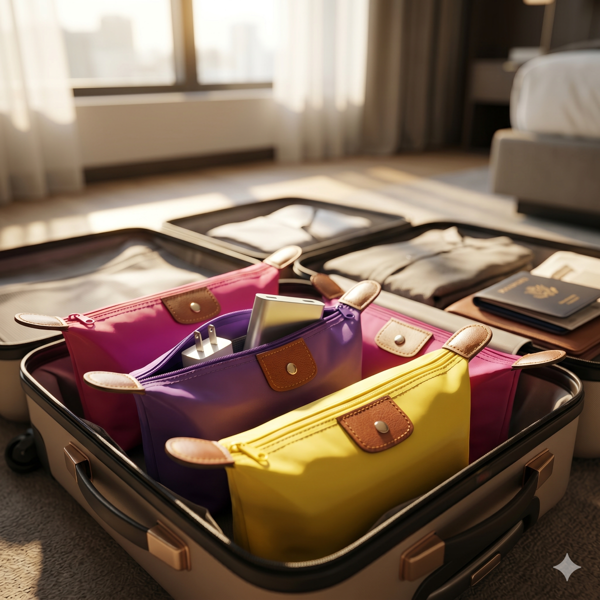 Dumpling Shaped Cosmetic Toiletry Bags