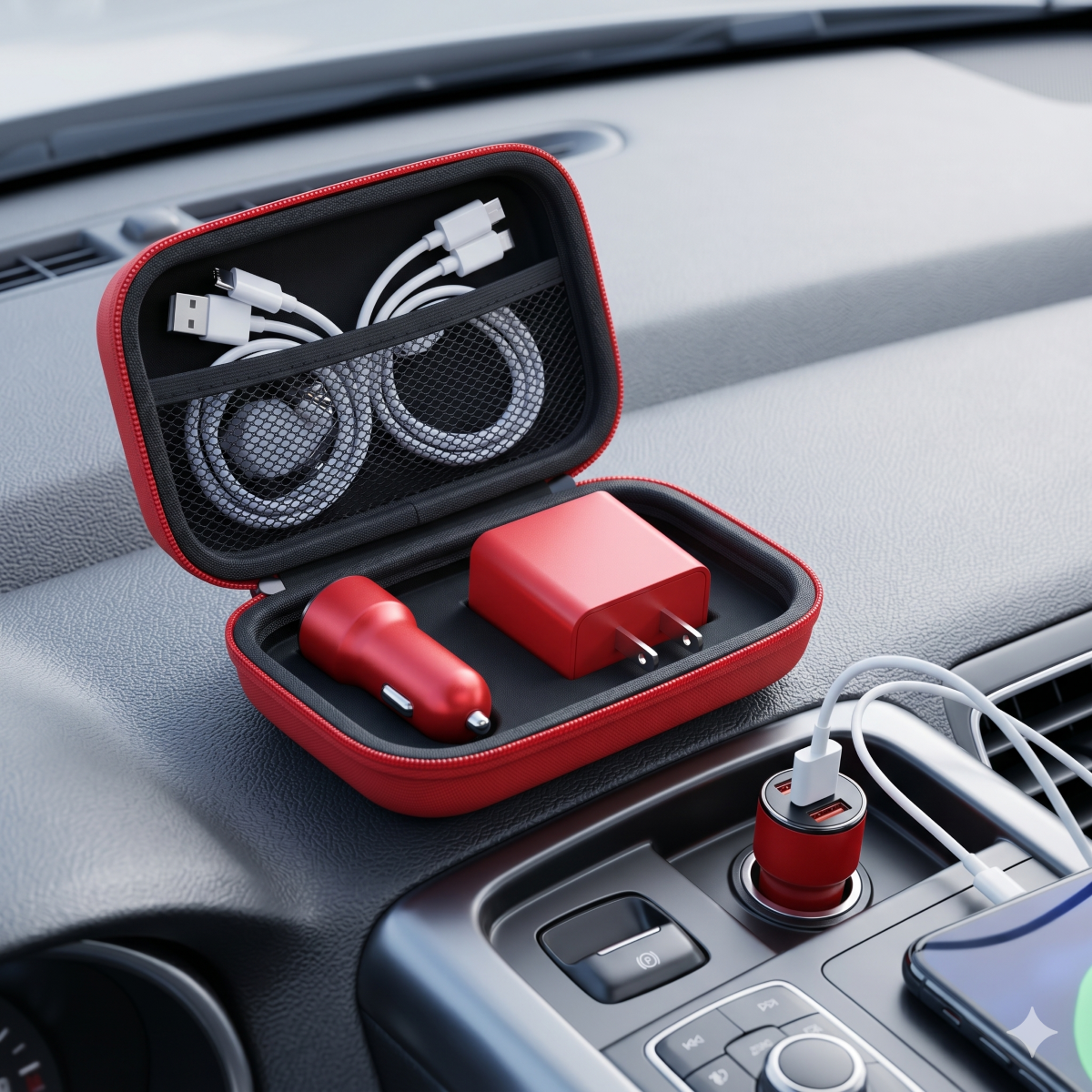 3 In 1 Car Charger Set