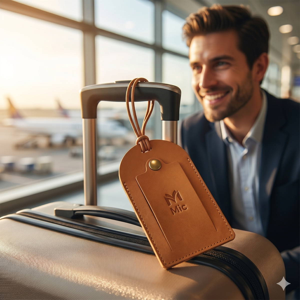 Custom Pu Leather Luggage Tag