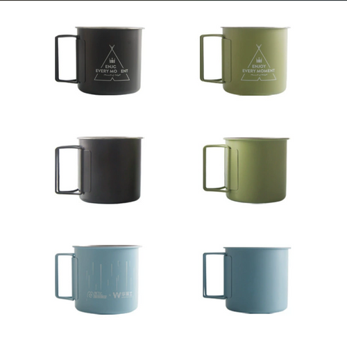 11 Oz Portable Stainless Steel Camping Folding Mug