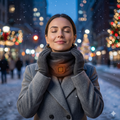 Usb Rechargeable Heated Neck Warmer Fleece Scarf
