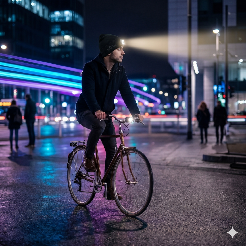 Led Beanie Hat With Light