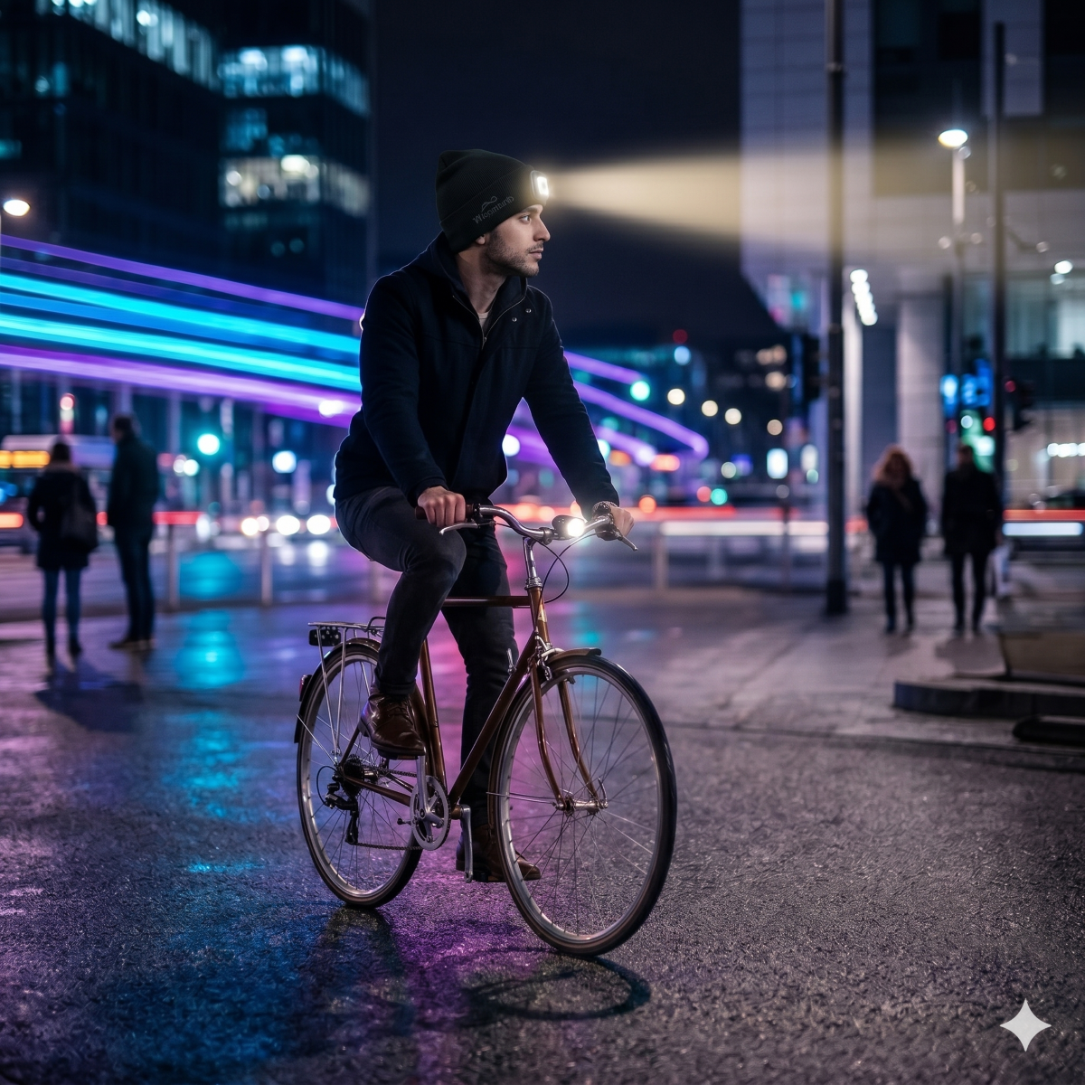 Led Beanie Hat With Light