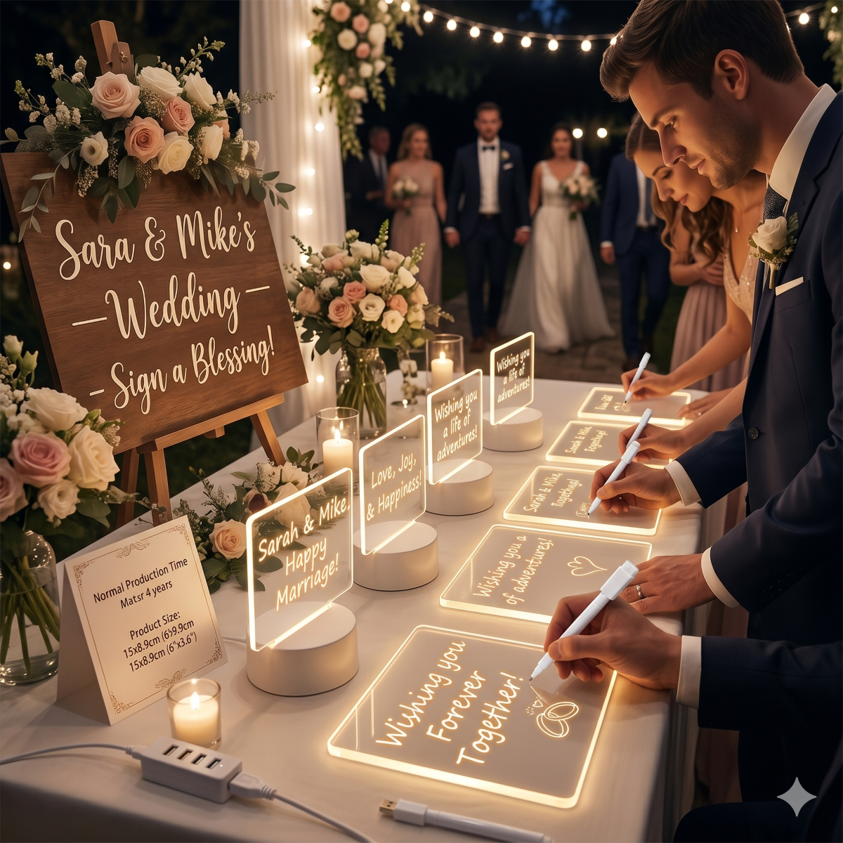 Writing Board Acrylic Night Light