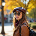 Trendy Leather Beret Hat For Fashionable Style Lovers