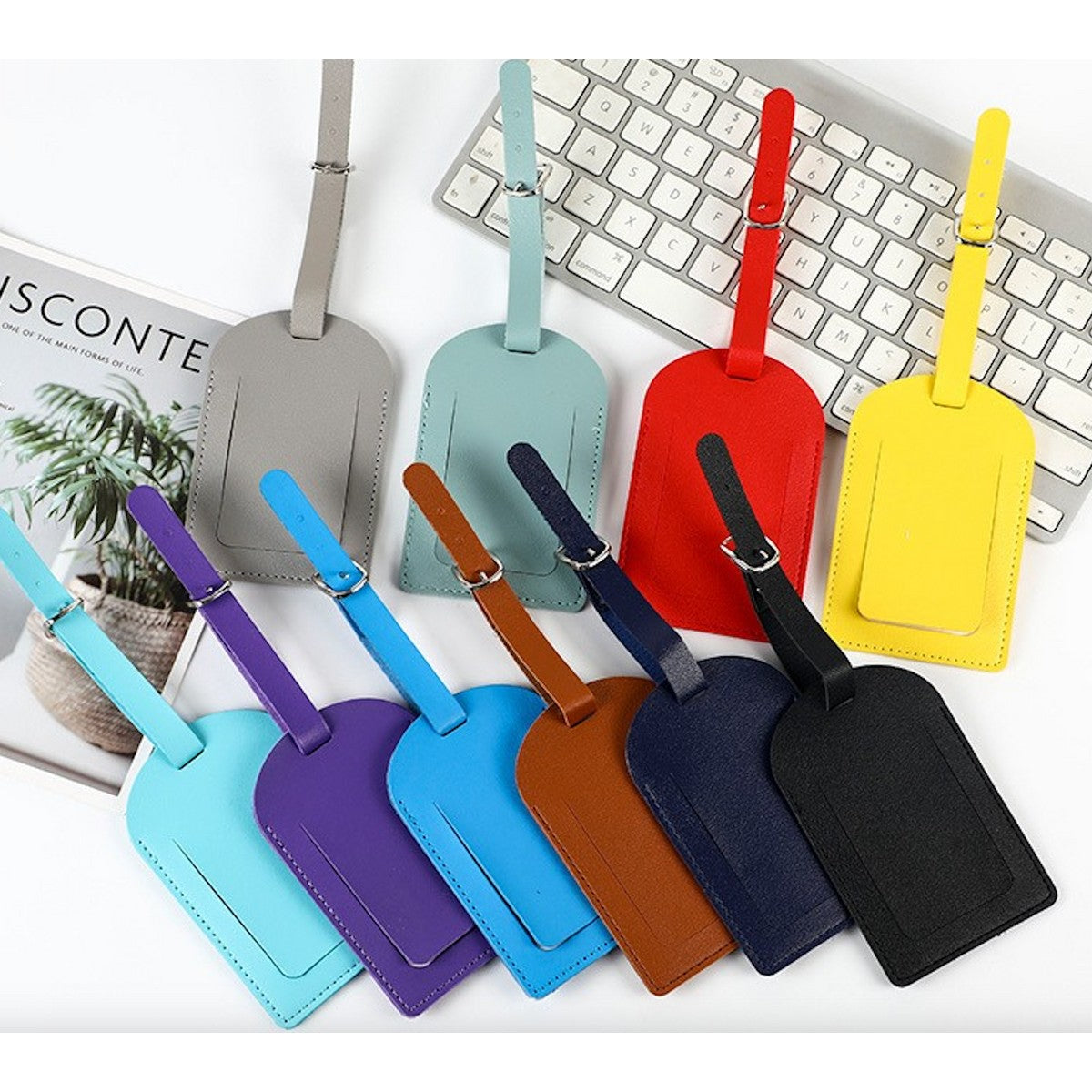 Custom Pu Leather Luggage Tag