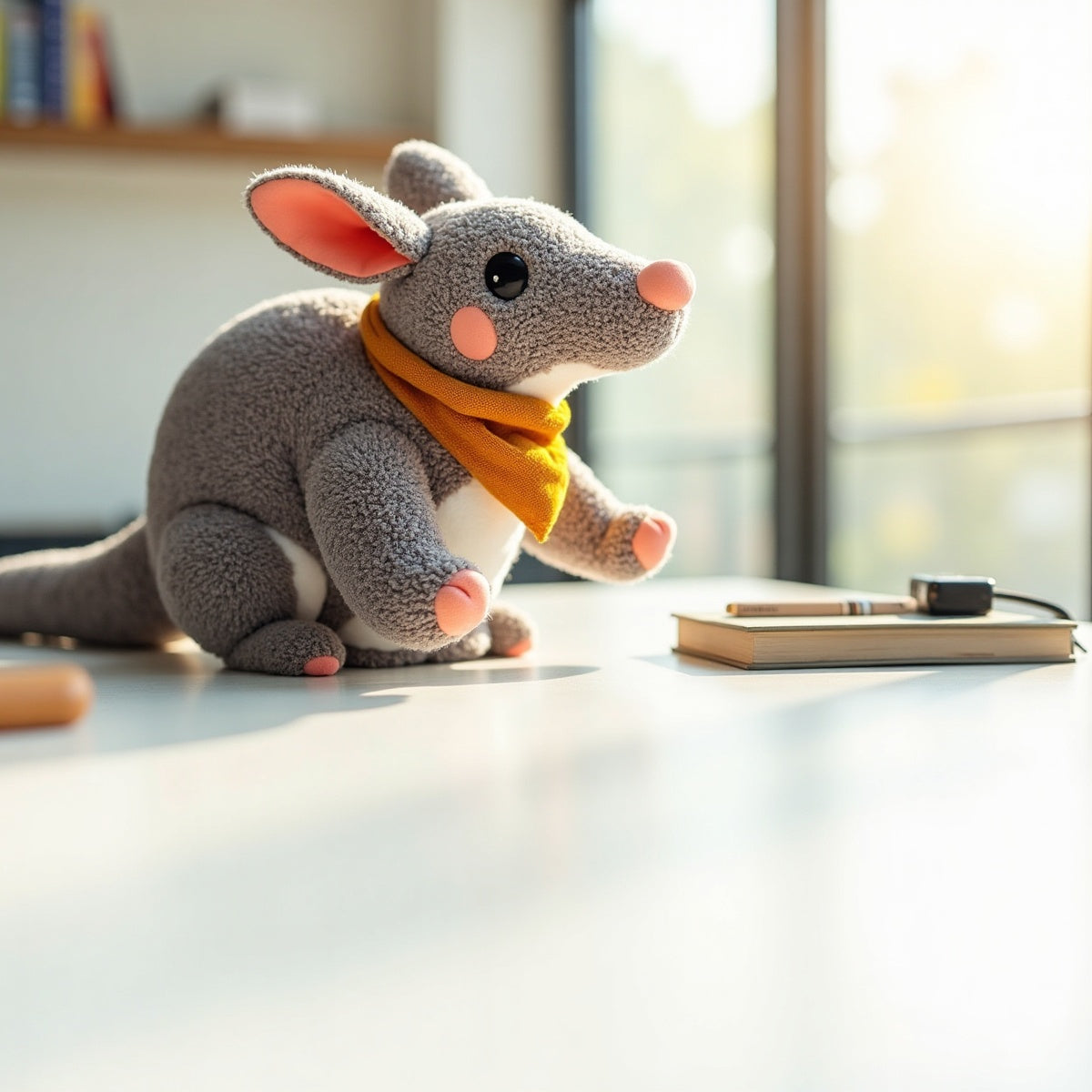 8 Armadillo Extra Soft Stuffed Toy With Bandanna