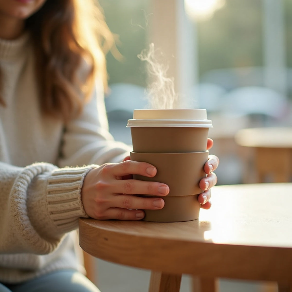 Heat Insulated Silicone Coffee Cup Lid